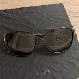 100% PRADA PR 01OS 1AB5W1 ConceptualBlackPolarized